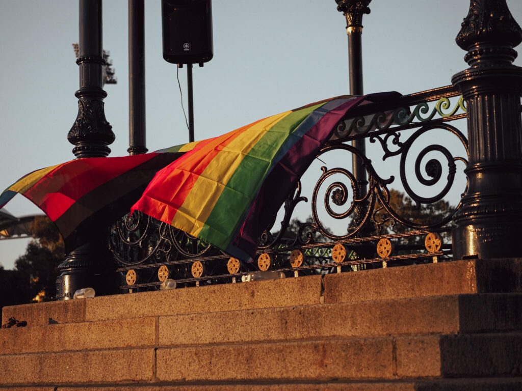 Pride flag - photo by Ellen Murray